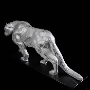 Sculpture panther aluminium plates PC-Panther Polished