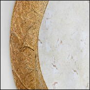 Mirror solid brass antique finish 145-Round Pilgrim