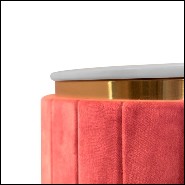 Sideboard brass and marble pink color 157-Laura
