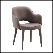 Dining Chair Warm Grey Velvet 36-Xanthe