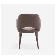 Chaise Velours Gris Chaud 36-Xanthe