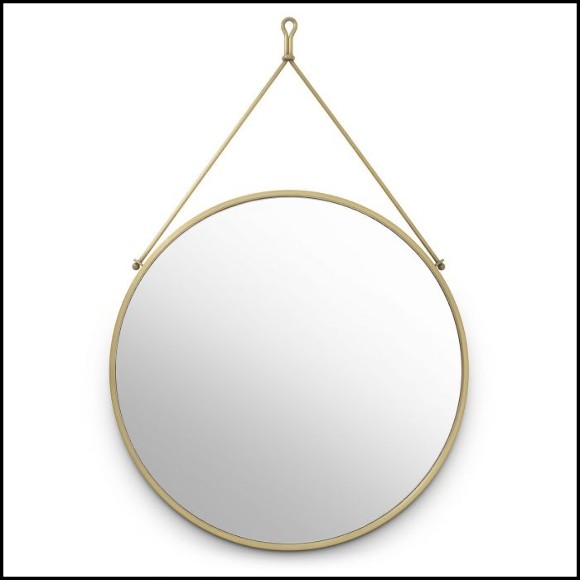 Mirror vintage style brushed brass finish 24-Morongo