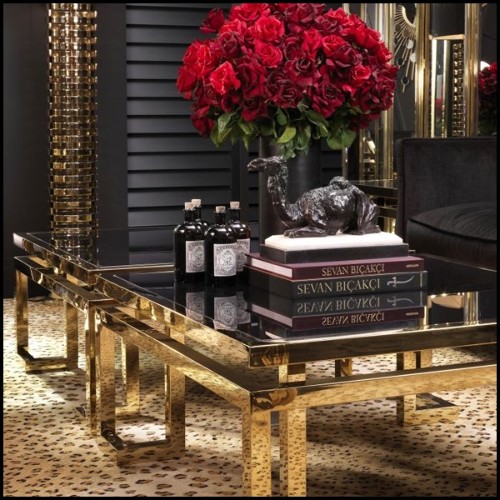 Table Basse 24 - Palmer | Smoked Glass Palmer Table - Pacific Compagnie.