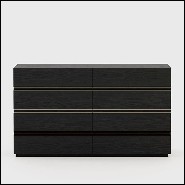 Chest of drawers 174-Clark Black Ash
