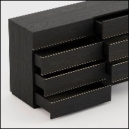 Chest of drawers 174-Clark Black Ash