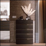 Chest of drawers 174-Clark Black Ash High