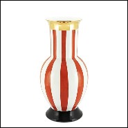 Vase 162-Golden Red Large