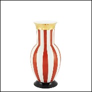 Vase en porcelaine 162-Golden Red Medium