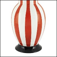 Vase in porcelain 162-Golden Red Medium