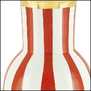 Vase en porcelaine 162-Golden Red Medium