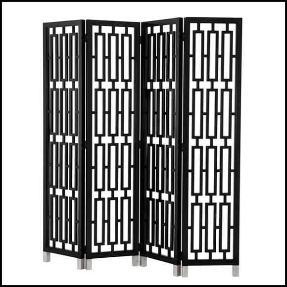 Paravent 24 - Black Lacquered - Laqué - Pacific Compagnie.