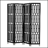 Paravent 24 - Black Lacquered - Laqué - Pacific Compagnie.