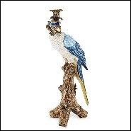 Candleholder 162-Blue Parrot