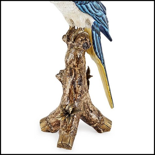 Candleholder 162-Blue Parrot