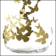Crystal glass bowl 107-Butterfly