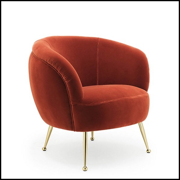 Armchair 162-Fanny Coral