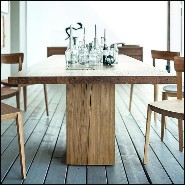 Dining Table 154-Full Wood Oak