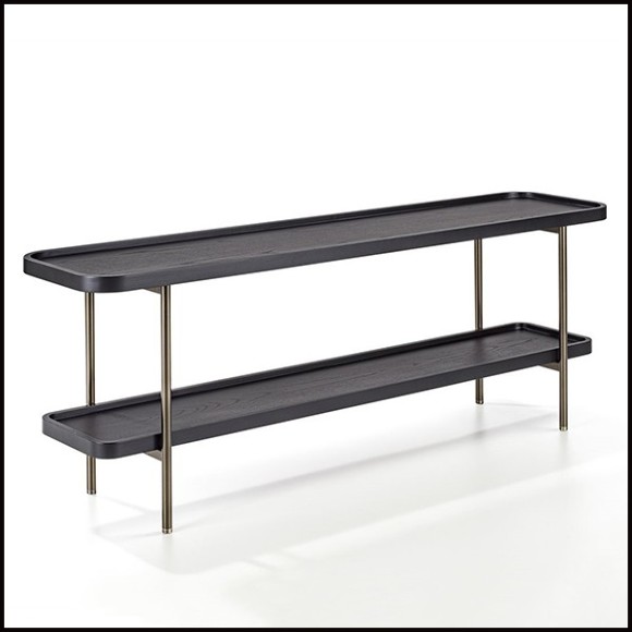 Console Table 163-Black Ash Tops