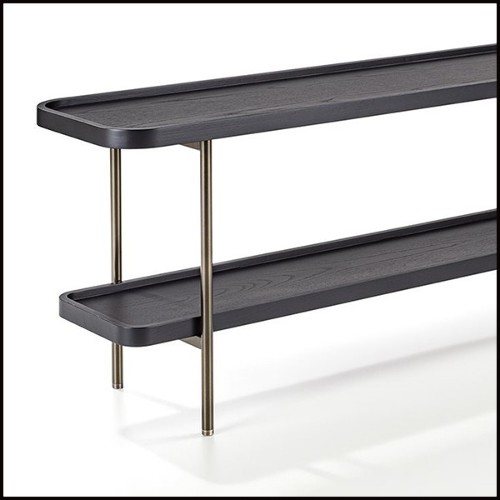Console Table 163-Black Ash Tops