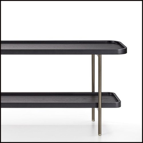 Console Table 163-Black Ash Tops