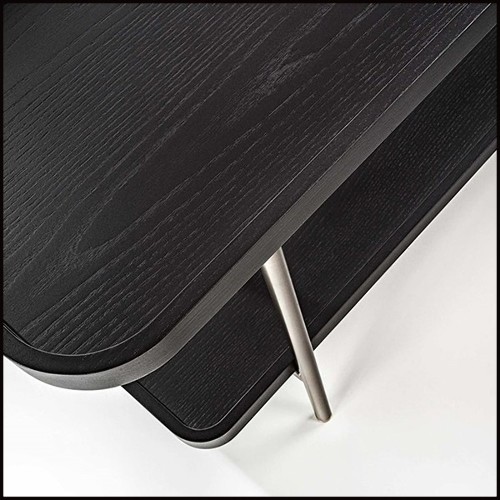 Console 163-Black Ash Tops