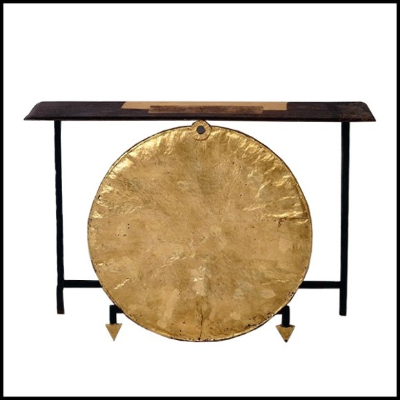 Console Arguerolles - Mobilier en Tôles de cargo - Soleil