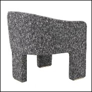 Chaise 24- Pebbles Black