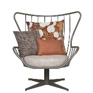 Fauteuil 140 - Inga - Fer - Pacific Compagnie.
