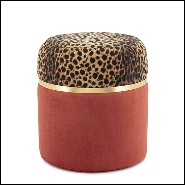 Stool 162- Coral Panther