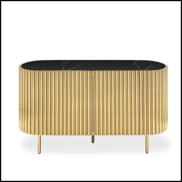 Sideboard 162- Brass Tubes Oval