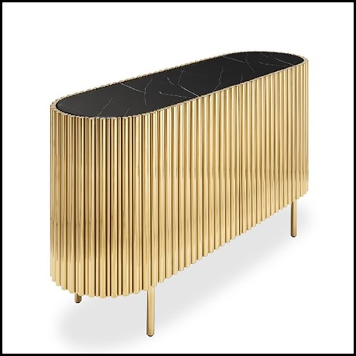 Sideboard 162- Brass Tubes Oval