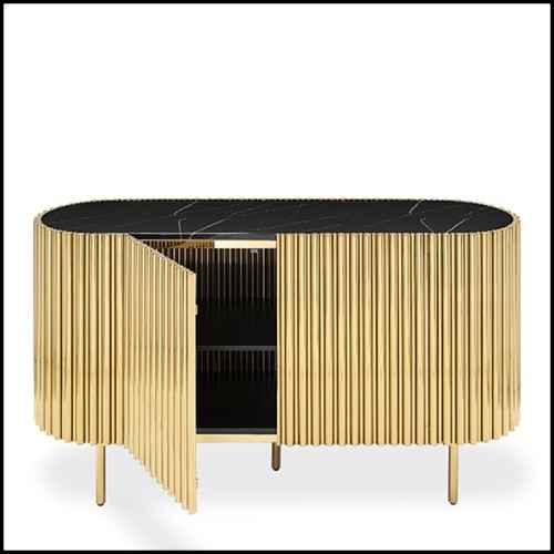 Sideboard 162- Brass Tubes Oval