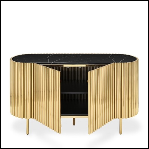 Sideboard 162- Brass Tubes Oval