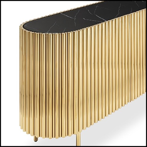 Sideboard 162- Brass Tubes Oval