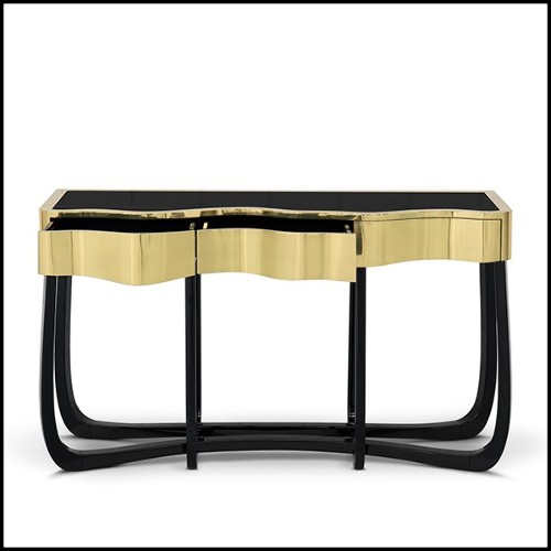 Console Table 145- Curvy Gold