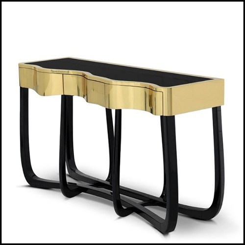 Console Table 145- Curvy Gold