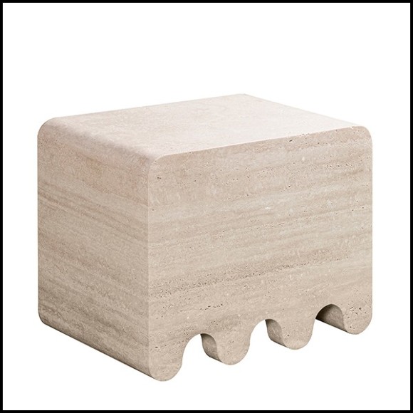 Stool 189- Liguria Travertine