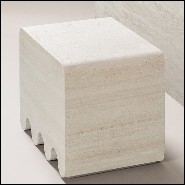 Stool 189- Liguria Travertine