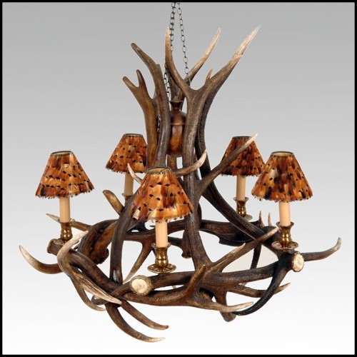 Chandelier 141-Five Antlers