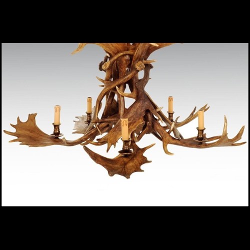Chandelier 141 - Reindeer Master - Laiton - Pacific Compagnie.