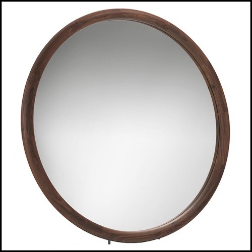 Miroir 163- Circle Noyer