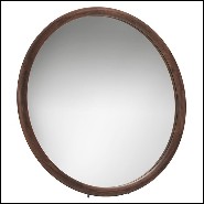 Miroir 163- Circle Noyer