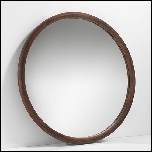 Miroir 163- Circle Noyer