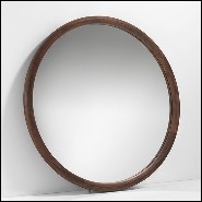 Miroir 163- Circle Noyer
