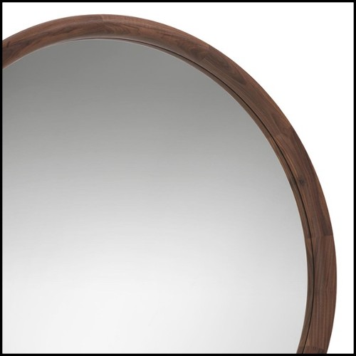 Miroir 163- Circle Noyer