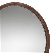 Miroir 163- Circle Noyer