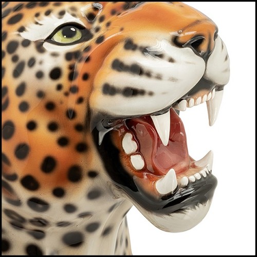 Sculpture 162- Leopard Sit