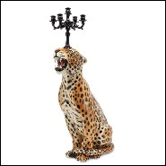 Bougeoir Sculpture 162- Léopard