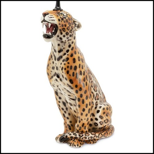 Bougeoir Sculpture 162- Léopard