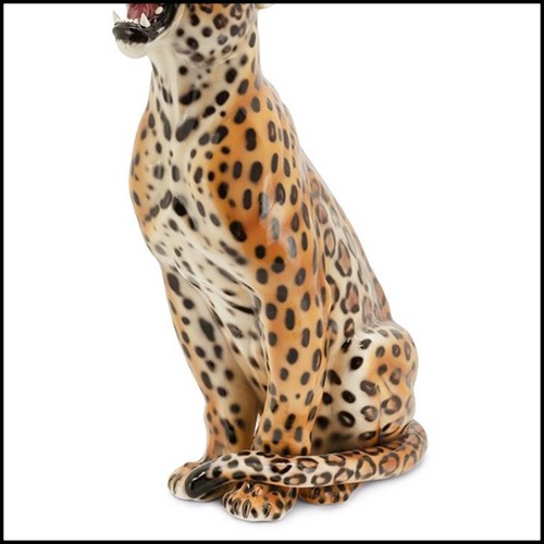 Bougeoir Sculpture 162- Léopard
